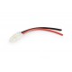 CONECTOR ALIMENTACION DC TAMIYA - 2 PINES - 6,2mm - AWG20 - HEMBRA - CABLE 140mm