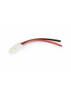CONECTOR ALIMENTACION DC TAMIYA - 2 PINES - 6,2mm - AWG20 - HEMBRA - CABLE 140mm