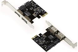 TARJETA CONTROLADORA SATA 3.0 PCI-E - 2 PUERTOS E-SATA + 2 SATA 3.0 INTERNO
