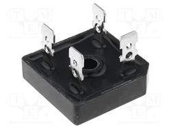 PUENTE RECTIFICADOR CUADRADO  600v / 25A - FASTON  / BR2506