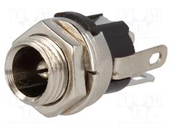 CONECTOR JACK ALIMENTACION MACHO 5,5x2,5mm - CHASIS - PANEL - SOLDAR