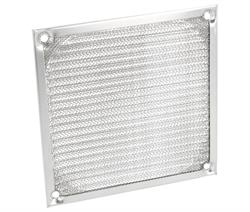 REJILLA PARA VENTILADOR 120X120 MARCO ALUMINIO Y MALLA ACERO