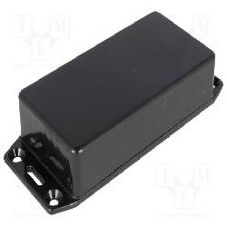 CARCASA - CAJA DE MONTAJE UNIVERSAL HAMMOND 50X100X25mm CON SOPORTE - NEGRO