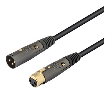 CONEXION NIMO AUDIO GAMA PROFESIONAL XLR 3 PIN MACHO - XLR 3 PIN HEMBRA - 3m