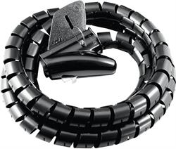 ORGANIZADOR CABLES BEENTOP 1,5m / 16mm NEGRO