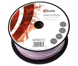 BOBINA CABLE ALTAVOZ 2x2.5mm - ROJO NEGRO - POLARIZADO - BOBINA 100 METROS