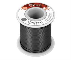 CABLE FLEXIBLE 0,5MM, COBRE ESTAÑADO, NEGRO - 25 METROS