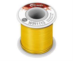 CABLE FLEXIBLE 0,5MM, COBRE ESTAÑADO, AMARILLO - 25 METROS