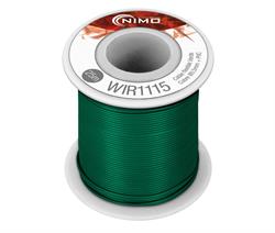 CABLE FLEXIBLE 0,5MM, COBRE ESTAÑADO, VERDE - 25 METROS