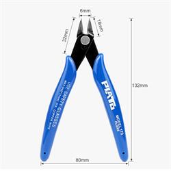 MICRO ALICATE DE CORTE - PUNTA OBLICUA 18x6mm - LONGITUD 130mm - ACERO SK5 - AISLADO - GAMA ENTRADA