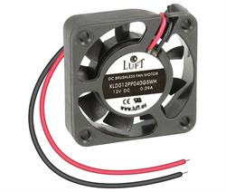 VENTILADOR 40X40X10mm 12VDC - 130mA - 1,56W - COJINETES - 2 HILOS