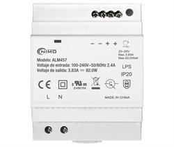 FUENTE DE ALIMENTACIÓN CONMUTADA PARA CARRIL DIN - 24V - 3.8A - 92W - 70x98x58mm