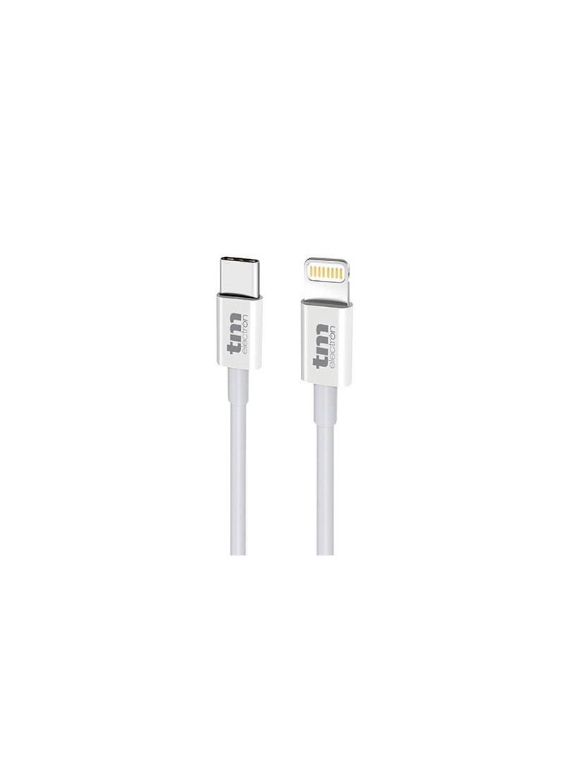 CONEXION USB C 3.0 - LIGHTNING - 3A - 1 METRO - IPHONE IPAD -  BLANCO