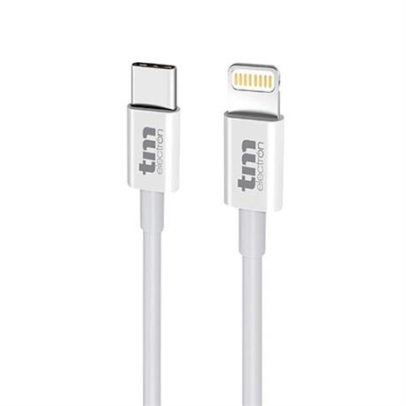 CONEXION USB C 3.0 - LIGHTNING - 3A - 1 METRO - IPHONE IPAD -  BLANCO