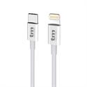 CONEXION USB C 3.0 - LIGHTNING - 3A - 1 METRO - IPHONE IPAD -  BLANCO