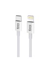 CONEXION USB C 3.0 - LIGHTNING - 3A - 1 METRO - IPHONE IPAD -  BLANCO