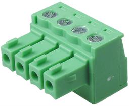BLOQUE DE BORNAS DESMONTABLE - ENCHUFE HEMBRA - RASTER 3,81mm - 4 PIN