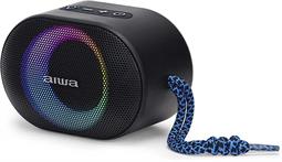 ALTAVOZ AIWA BLUETOOTH V5.0 - 10W RMS - MicroSD AUX- EFECTOS LUMINOSOS - CON MICROFONO - CARGA CON USBC - 10h AUTONOMIA - AZUL
