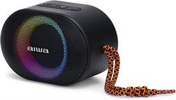 ALTAVOZ AIWA BLUETOOTH V5.0 - 10W RMS - MicroSD AUX- EFECTOS LUMINOSOS - CON MICROFONO - CARGA CON USBC - 10h AUTONOMIA - ROJO
