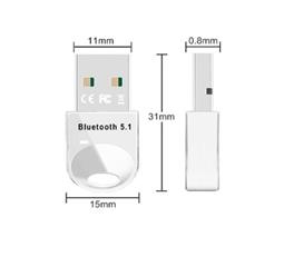 ADAPTADOR USB BLUETOOTH V5.1 - MINIATURA - PUG AND PLAY - WIN 7 8 8.1 10 11 - BLANCO