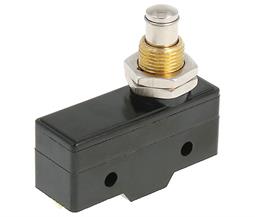 MICRORRUPTOR 250VCA - 15A - PULSADOR 8.35mm DIAMETRO - 49.2x17.45mm