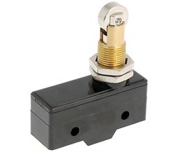 MICRORRUPTOR 250VCA - 15A - PULSADOR DE ROLDANA DE 12,7mm - 49.2x17.45mm