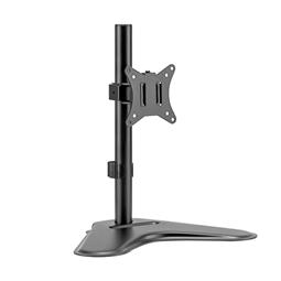 SOPORTE PARA 2 TVs o MONITORES - DE 17" A 32" - CON ABRAZADERA PARA MESA - HASTA 9KG POR PANTALLA - VESA 75 100 - NEGRO