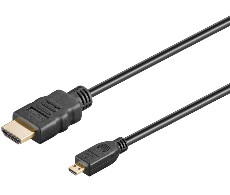 CONEXION HDMI MACHO - Micro HDMI MACHO - Hi-Speed - [5m] CON ETHERNET