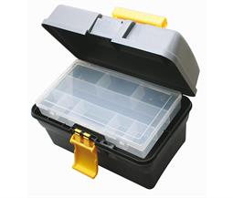 CAJA DE HERRAMIENTAS CLASICA - POLIPROPILENO - 2 PARTES - 9 DEPARTAMENTOS - 290x175x175mm