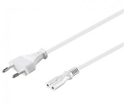CONEXION DE ALIMENTACION DE RED CEE-7 - C7 - 3 METROS - TIPO 8 - BLANCO