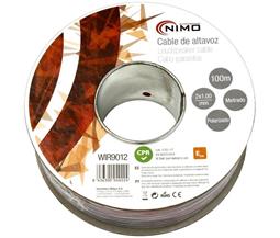 BOBINA CABLE ALTAVOZ 2x1,5mm - ROJO NEGRO - POLARIZADO - BOBINA 100 METROS