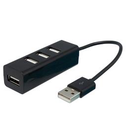 HUB 4 PUERTOS EC - USB 2.0 - NEGRO