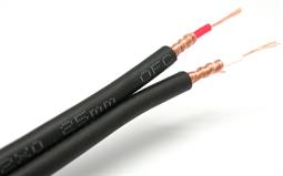 CABLE PARALELO - 2x0,25mm - APANTALLADO - NEGRO - ESPECIAL AUDIO - 1 METRO