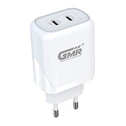 CARGADOR PD QC3.0 - x2 USB C - 40W - BLANCO