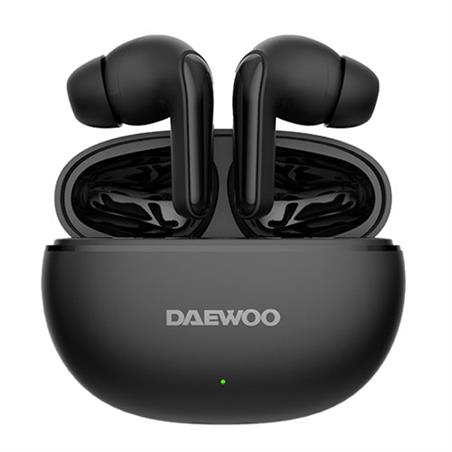 AURICULAR TWS DAEWOO - BT 5.3 - CANCELACION RUIDO ACTIVA - USB C - NEGRO