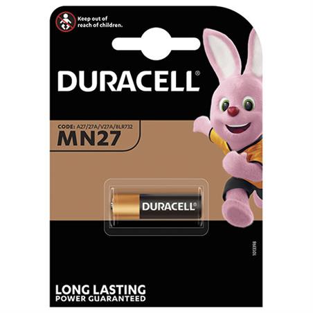 PILA ALCALINA DURACELL 12V - MN27 V27 27A LR27 WE27A L828