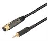 CONEXION NIMO AUDIO GAMA PROFESIONAL XLR 3 PIN HEMBRA - JACK 3,5mm ST MACHO - 2 METROS - BALANCEADA