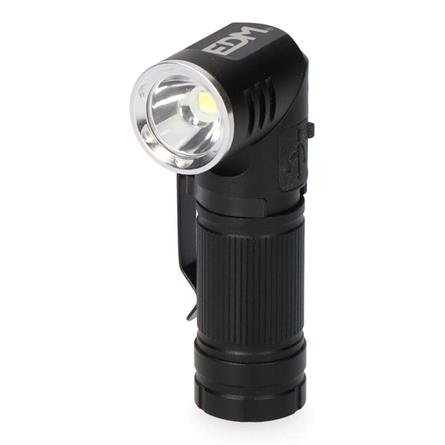 LINTERNA LED ALUMINIO - DIRECCIONABLE - RECARGABLE - 8W 400 LUMENS - VARIOS MODOS - CON IMAN Y SOLAPA - Ø2,5x9,5cm