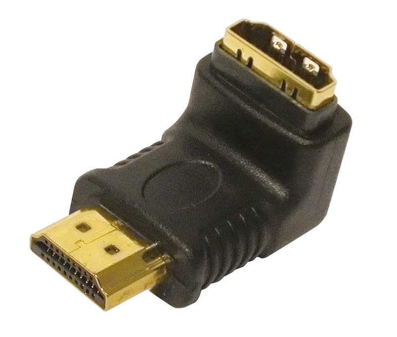 ADAPTADOR HDMI MACHO - HDMI HEMBRA ACODADO DERECHA