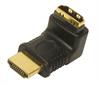 ADAPTADOR HDMI MACHO - HDMI HEMBRA ACODADO IZQUIERDA