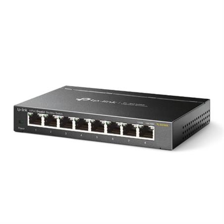 SWITCH ETHERNET TP-LINK 8 PUERTOS 10/100/1000 - LITEWARE QoS - METALICO