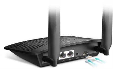 ROUTER WIRELESS TP-LINK 4G LTE - WIFI N - 1 PTO LAN 10 100Mbps - WIFI 2,4GHZ 150Mbps