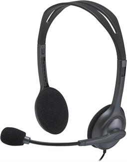 AURICULARES LOGITECH CON MICROFONO H111 - CONEXION x2 JACK - RETRACTIL