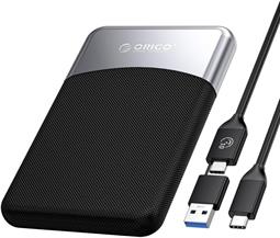 DISCO DURO EXTERNO ORICO SSD - USB 3.2 + USBC - 1TB - NEGRO