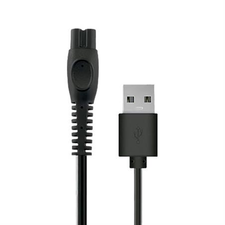 CONEXION USB A 2.0 - CONECTOR AFEITADORA - 2A - 1 METRO - NYLON