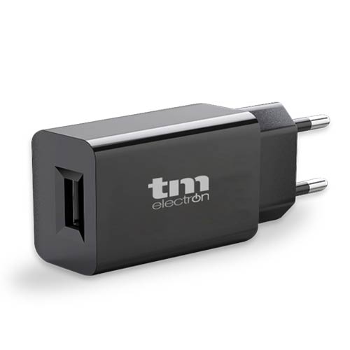 CARGADOR TM ENTRADA AC100-240V a x1 USB - 5V 2,4A - NEGRO CARGADOR TM ENTRADA AC100-240V a x1 USB - 5V 2,4A - NEGRO