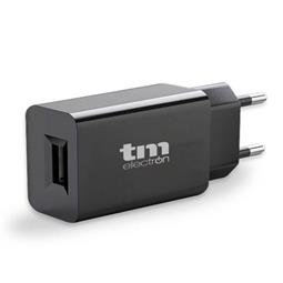 CARGADOR TM ENTRADA AC100-240V a x1 USB - 5V 2,4A - NEGRO