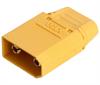 CONECTOR ALIMENTACION DC XT90H - 2 PIN - HEMBRA - HASTA 45A - AMARILLO