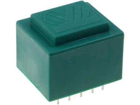 TRANSFORMADOR CERRADO - 6VA - 400VCA - 12VCA - 500mA - MONTAJE CI - 38x45x33mm