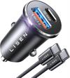 CARGADOR DE COCHE PD QC3.0 - USB A + USB C  - 54W - INCLUYE CABLE NYYLON USB C DE 60W